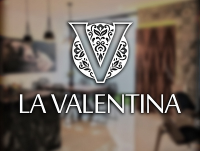 La Valentina branding furniture store logo vector