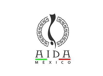 AIDA MEXICO branding diver freediving logo vector