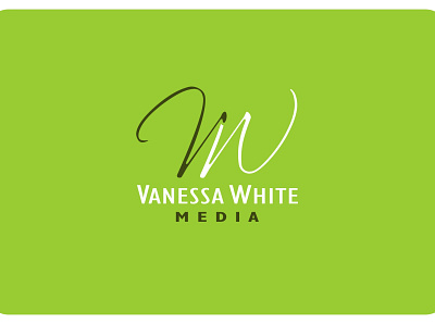 Vanessa White branding design logo media signature vector