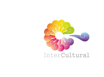 INTER.CULTURAL communication cultural event logo vectorart