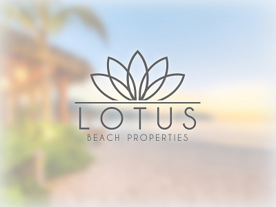 LOTUS BEACH PROPERTIES beach clean flower household lotus luxury ocean peaceful vector