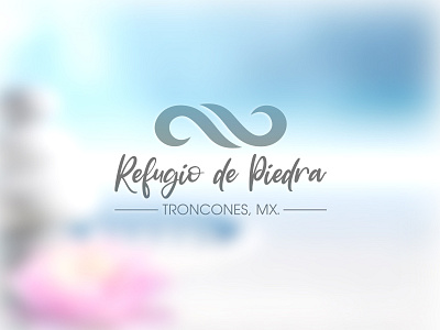 Refugio de Piedra - Beach House beach branding design infinite ixtapa logo mexico paradise relax rocks sublime troncones vector yoga zen zentangle