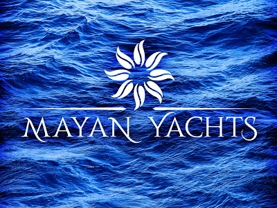 MAYAN YACHTS branding caribbean compass logo luxury sailboat vector yachts