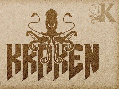 KRAKEN - SEAFOOD brading combi design designs fear foodtruck kraken logo mexico octopus octopus logo scary seamonster squid tag vector