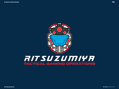 RITSUzumiya (2019) branding design icon illustration logo streamer typography vector