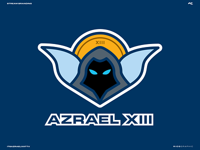 AzraelXIII (2020) branding design icon illustration logo streamer typography vector