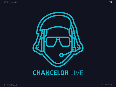 Chancelor_Live (2020) branding design icon illustration logo minimal streamer typography vector