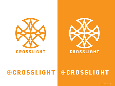 CROSSLIGHT branding corporate design icon identity logo logomark mark minimalist modern symbol typography vector