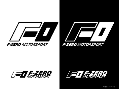 F-ZERO MOTORSPORT automotive branding corporate design icon identity logo logomark mark minimal minimalist motorsport racing symbol typography vector