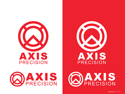 AXIS PRECISION branding corporate design firearms icon identity logo logomark mark minimal minimalist symbol tactical typography vector