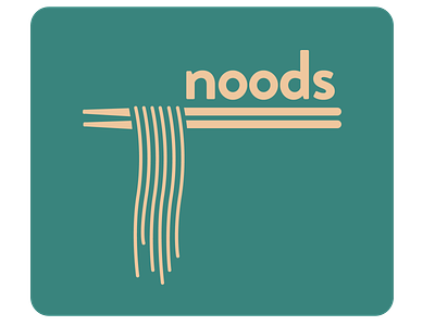 Noods Logo: Packaging Design branding flat icon illustration logo