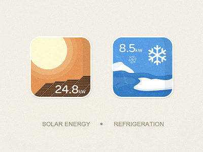 Energy System Icon 06 energy ice icon kingyo refrigeration solar sun ui
