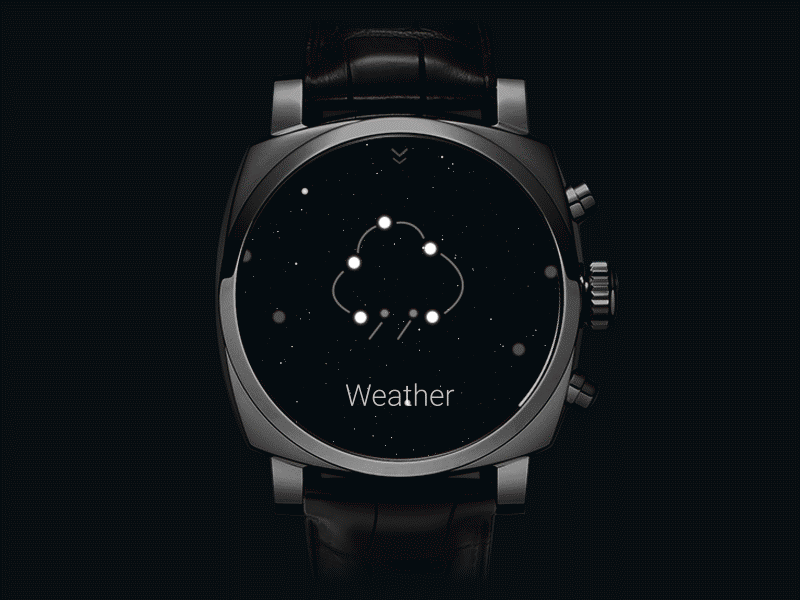 Small Universe Weather china comsmic constellations geak kingyo smart watch ui universe