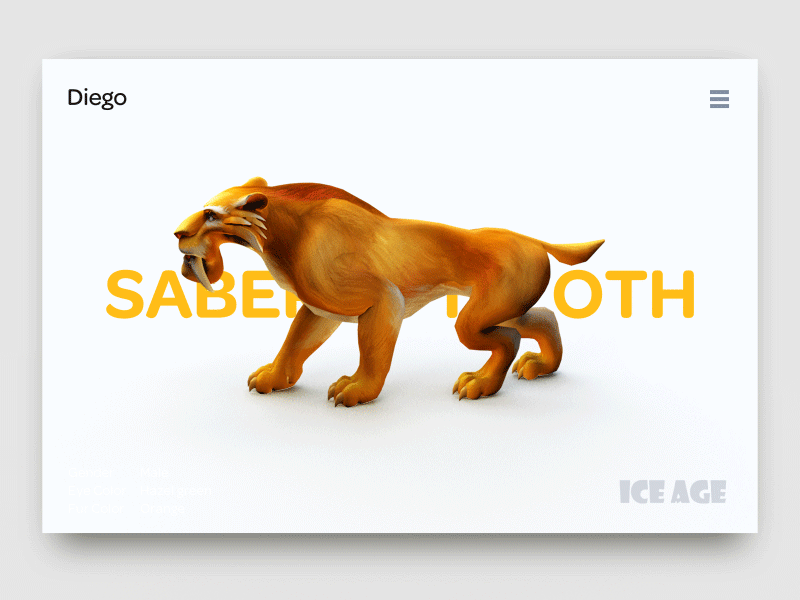Diego ar card design ice age