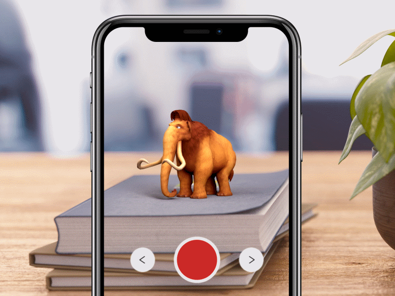 iPhone X AR ar augmented iphone kingyo lion reality x