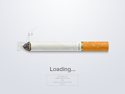 Loading cigarette icon loader loading progress ui