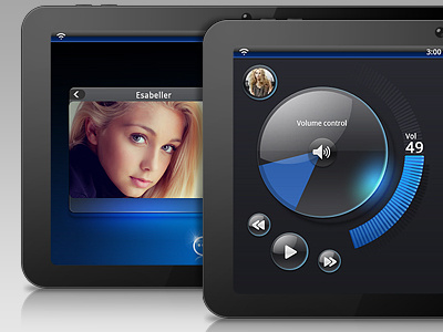 Tablet Interface Design -- Ginkgo pad tablet ui