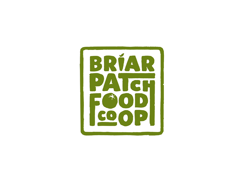Briar Patch Food Coop Logo Animation (Alternate) 2d animated gif animation gif logo logo animation mograph motion graphic paint painted painted on patchwork stop motion