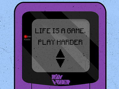 Life is a game.. brand design ilustration playharder producer workhard