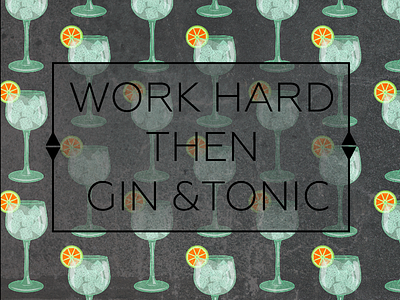 Gin & Tonic brand design logo playharder producer workhard