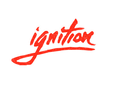 Ignition handlettering illustration ink logo t3 type