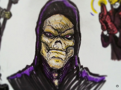 Skeletor Concepts (Closeup) character drawing illustration skeletor skulls