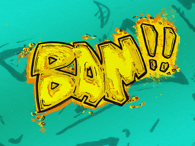 BAM!! comics drawing handlettering illustration ink type typography