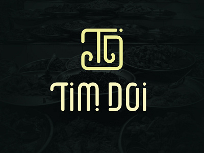 Brand Identity: Tim Doi logo brand identity branding logo monogram restaurant thai typography vector