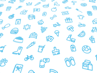Favor Icons (blue) by Carlos Menchaca for Favor Delivery on Dribbble
