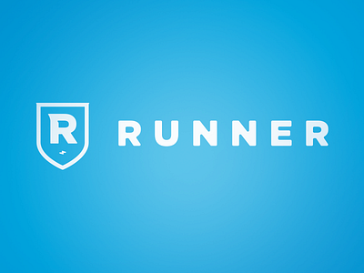 Favor Runner branding favor identity logo logotype runner shield typography wordmark