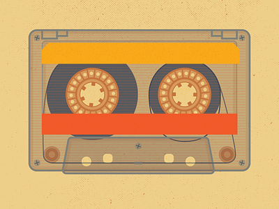 Mixtape: Dirrrty cassette illustration mixtape music retro texture