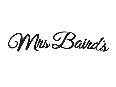 Mrs Baird's type branding handlettering illustration logo type