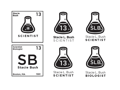 Scientist Logo branding illustration logo