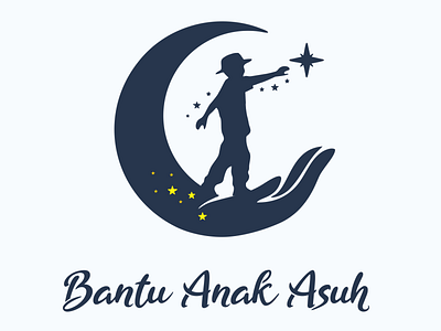 Bantu Anak Asuh (NGO) branding child design dream illustration logo ngo simple vector