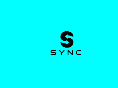 S Letter Sync Logo design