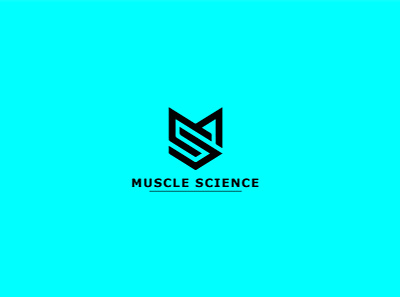 Muscle Science logo design 01 branding design business logo creative logo flat design illustration logo design minimalist logo design simple logo unique logo vector