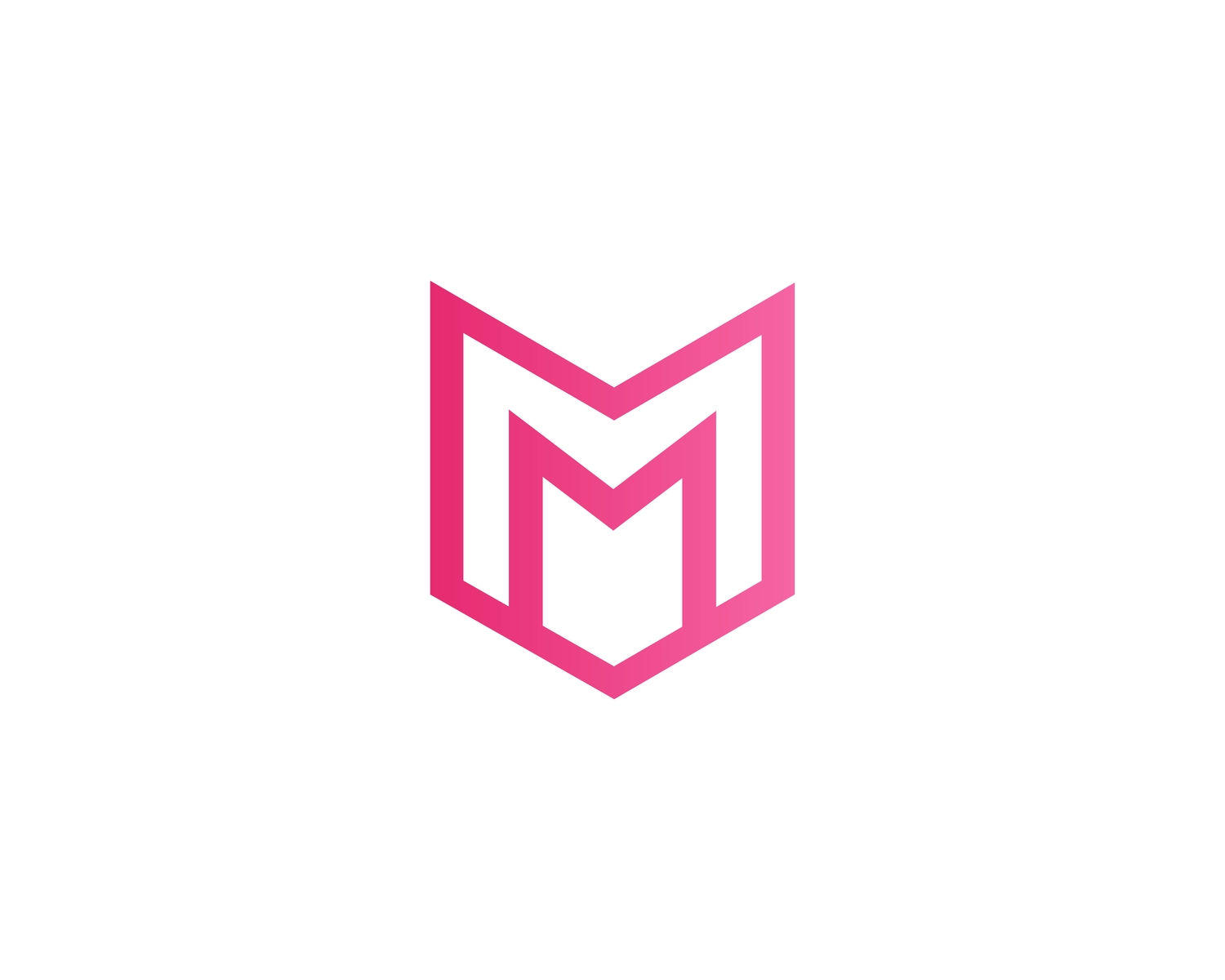 Modern Letter M Mm Logo