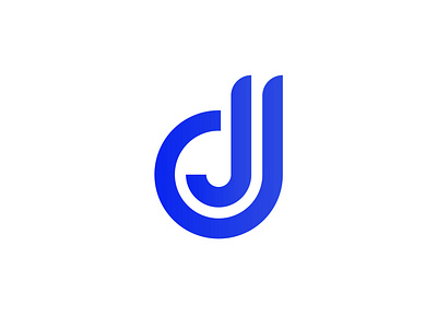 jd dj modern logo design