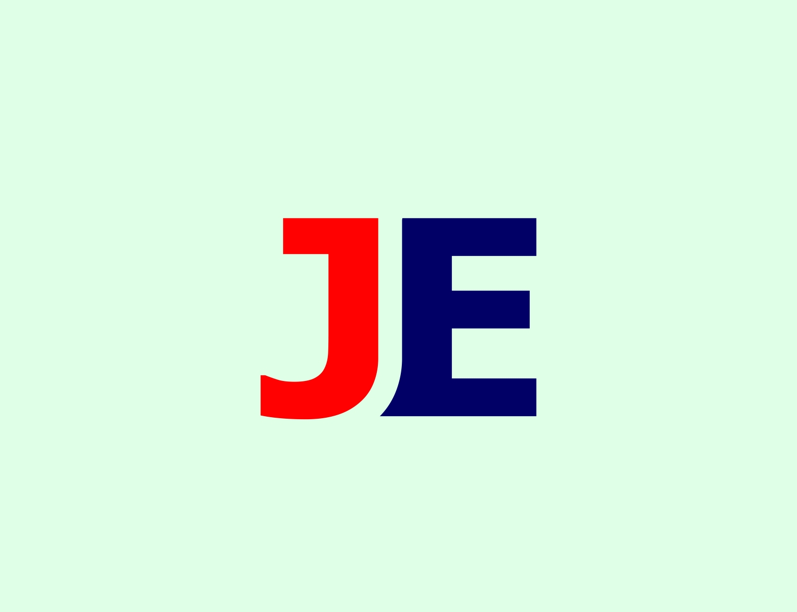 Je Initial Logo Design Vector Logo Stock Vector (Royalty Free) 2336148701 |  Shutterstock
