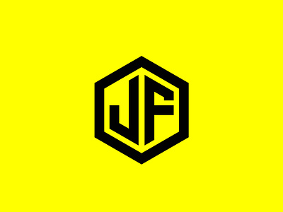 jf hexagon logo design