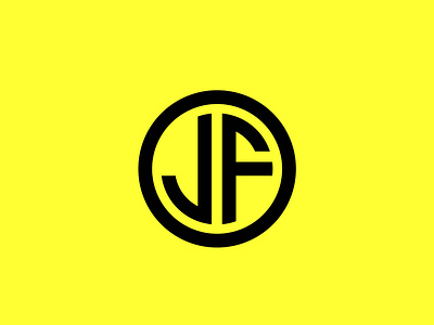 jf round logo design by xcoolee on Dribbble