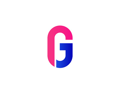 jg gj letter logo design