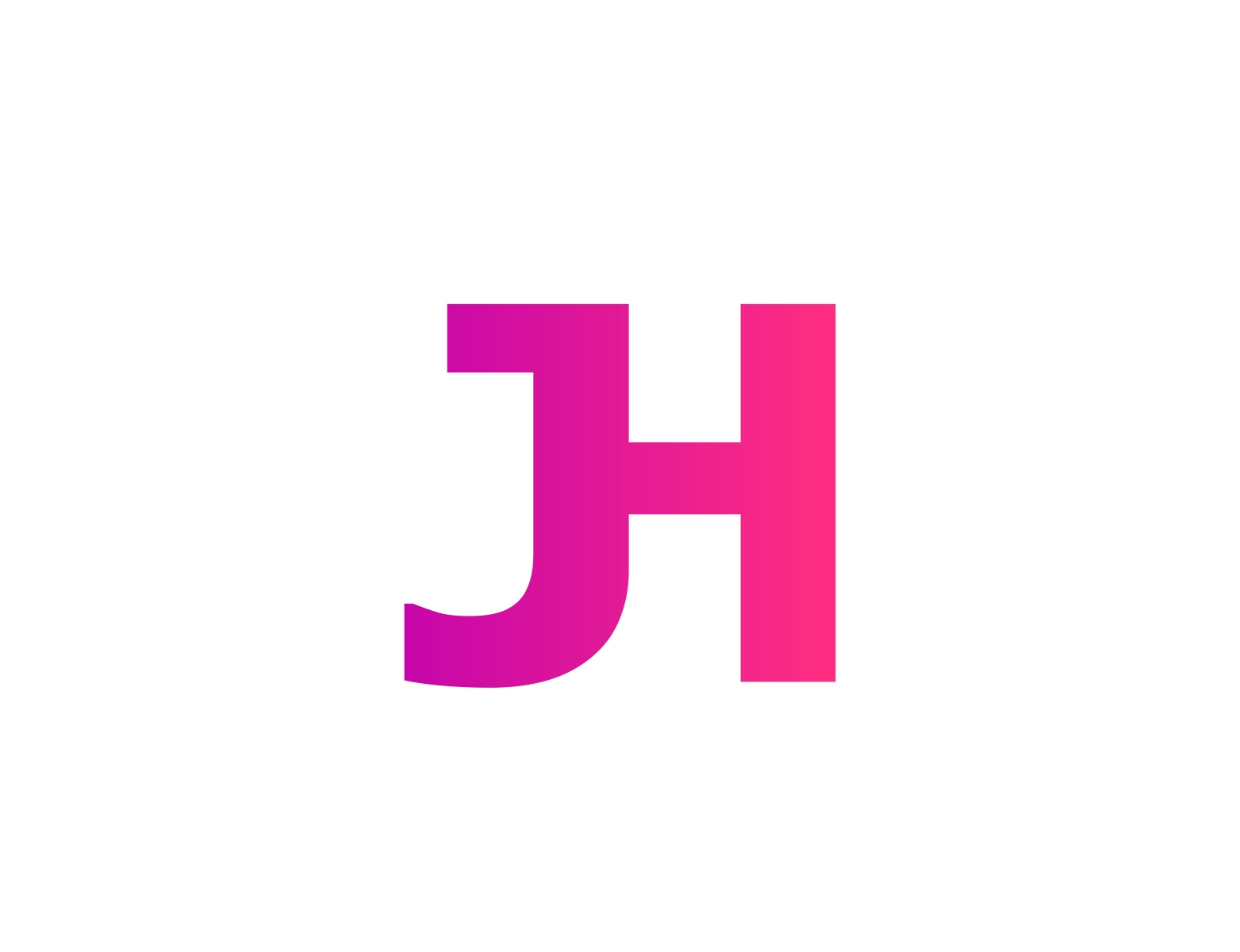 Premium Vector | Hj letter monogram logo | Monogram logo, Monogram letters,  Lettering