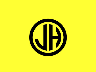 jh round logo design