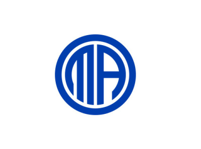 MA logo design vector template