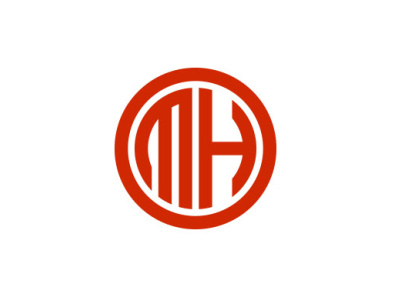 MH logo design vector
