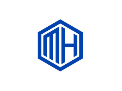 MH logo design vector