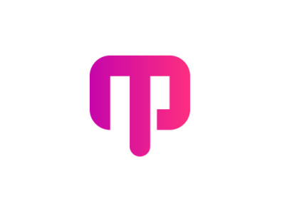 letter p m logo