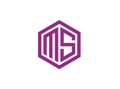MS hexagon logo design