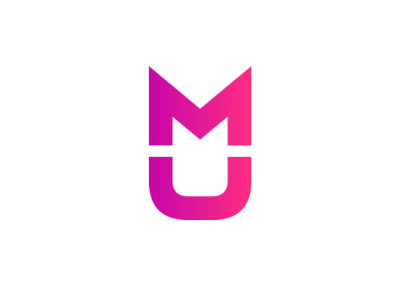 MU UM unique logo design